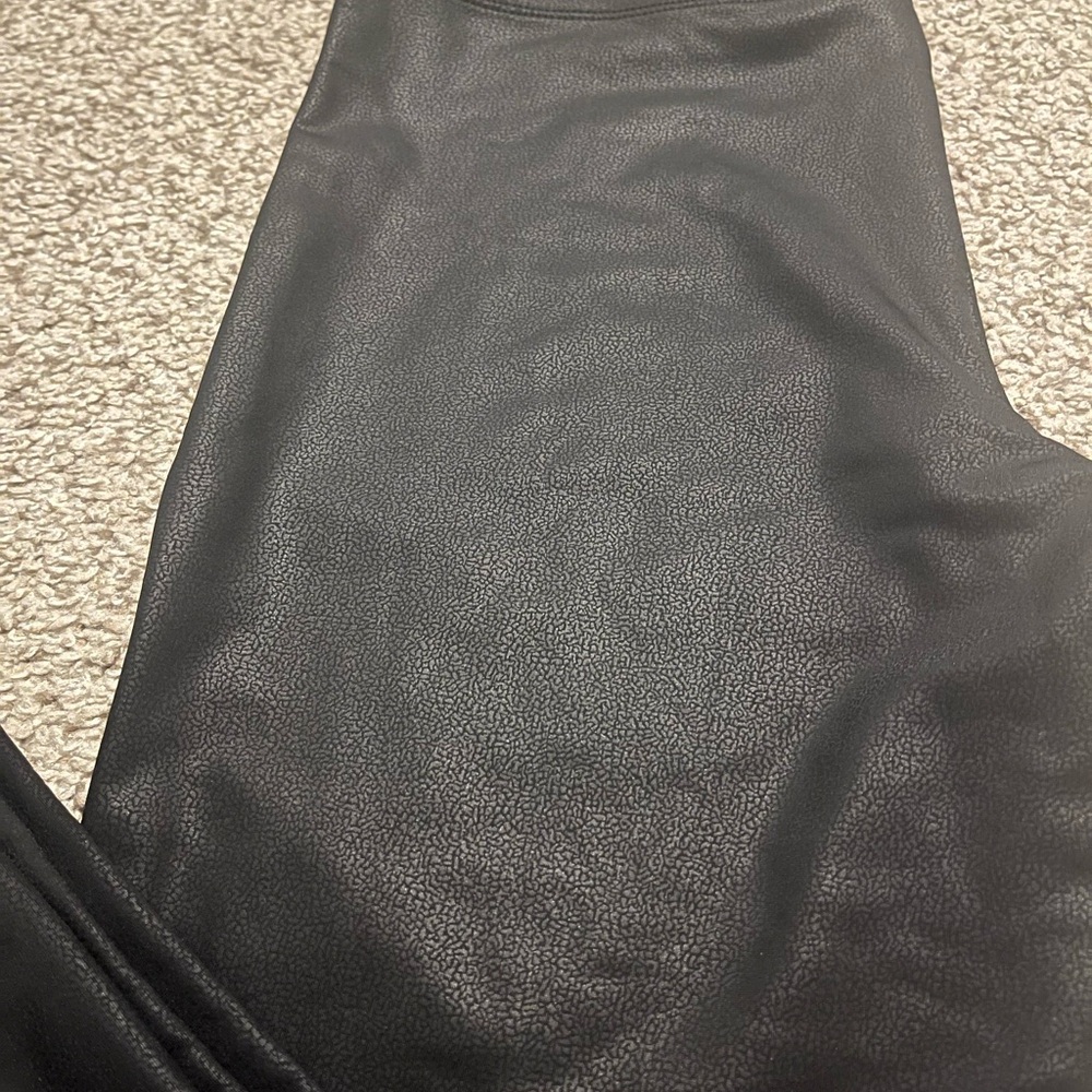 Black Faux Leather Leggings